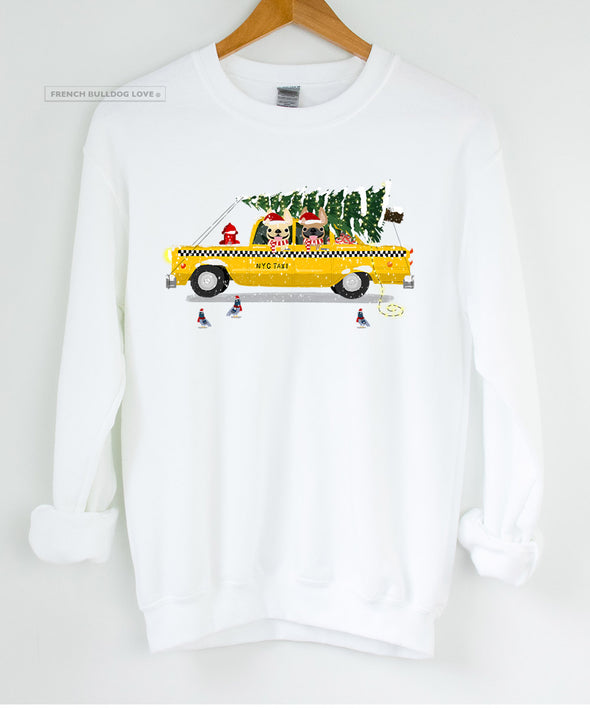 Christmas Cab Crewneck Sweatshirt - Unisex