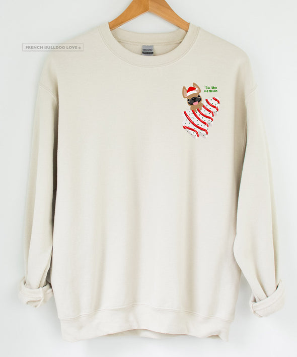 Christmas Tree Snackie Crewneck Sweatshirt - Unisex