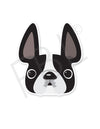 Black & White Pied / French Bulldog Mini Sticker - French Bulldog Love - 1