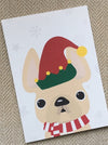 Elf French Bulldog Holiday Card - French Bulldog Love - 18