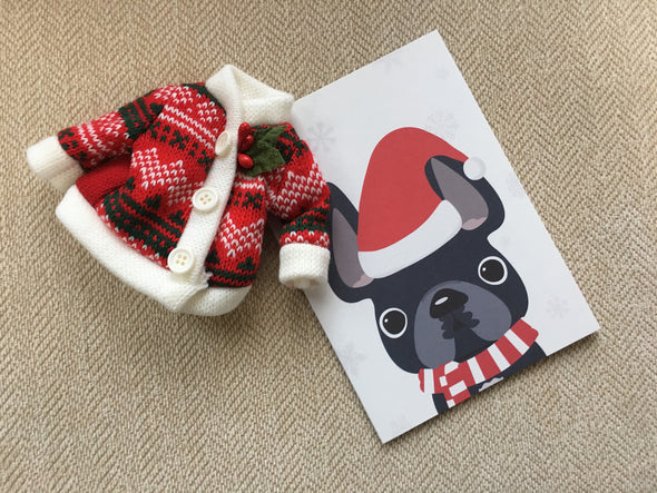 Festive Frenchies 15 Card Holiday Box Set - French Bulldog Love - 20