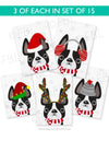 Festive Frenchies 15 Card Holiday Box Set - French Bulldog Love - 7