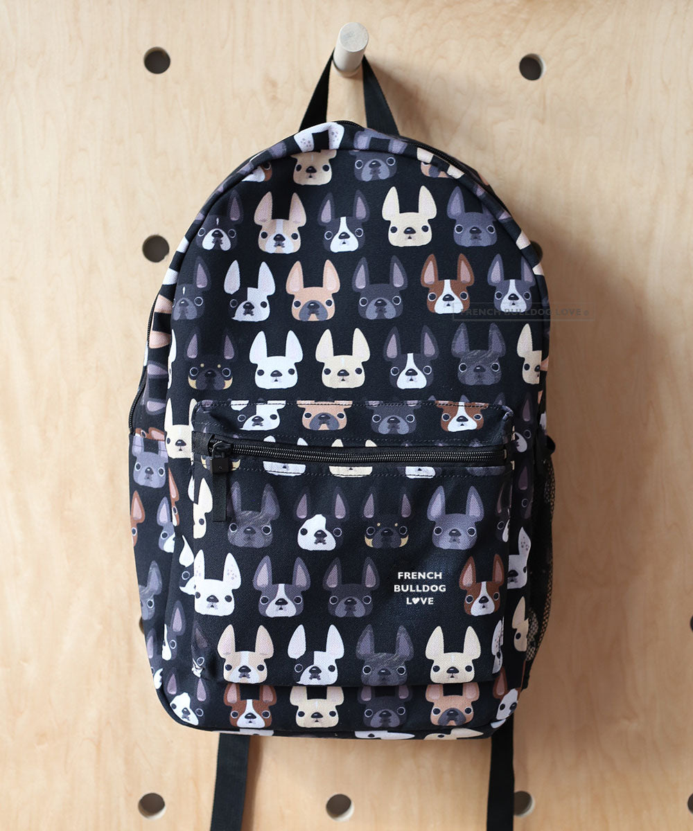 Homieblanket French Bulldog Backpack For Kids - 16 Inch Cute Dog Bookbag For School Boys & Girls
