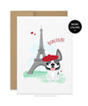 Bonjour! French Bulldog Card - French Bulldog Love