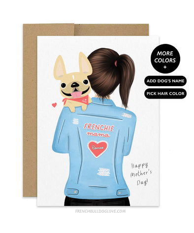 Frenchie Mama - Personalized French Bulldog Mother's Day Card