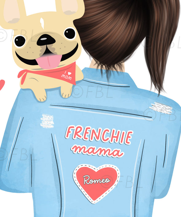 Frenchie Mama - Custom French Bulldog Print 8x10