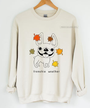 Frenchie Weather Crewneck Sweatshirt - Unisex