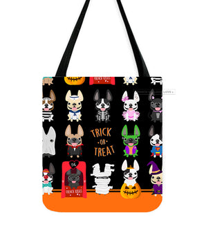 Halloween Trick or Treat French Bulldog Tote Bag