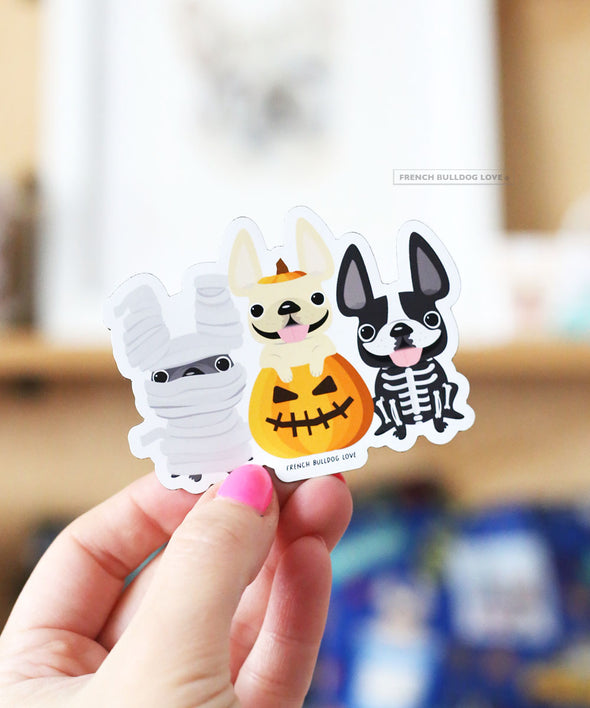 Halloween Frenchies Magnet