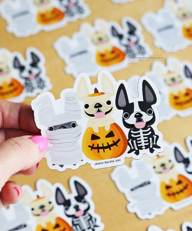 Halloween Frenchies Magnet