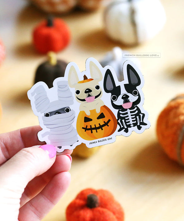 Halloween Frenchies Magnet