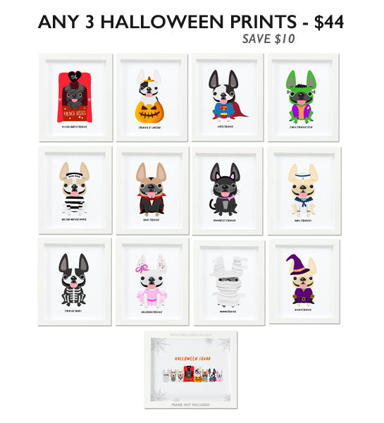 Set of 3 Halloween Prints - Mix & Match - Choose Your Prints & Save
