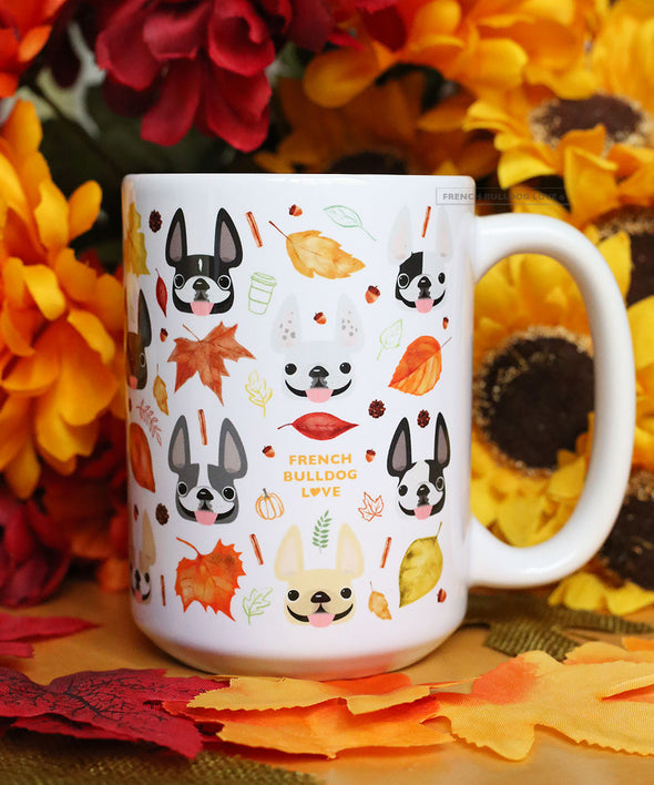 Happy Fall - French Bulldog Coffee Mug 15 oz