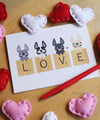Love Letters - French Bulldog Greeting Card - French Bulldog Love