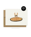 #100DAYPROJECT French Bulldog Note Cards Box Set of 12 - PIZZA - French Bulldog Love
