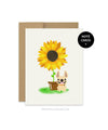 #100DAYPROJECT French Bulldog Note Cards Box Set of 12 - SUNFLOWER - French Bulldog Love