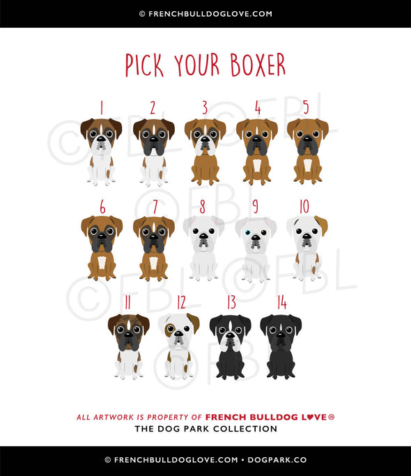 Boxer Mama Card - Personalized Boxer Mother's Day Card
