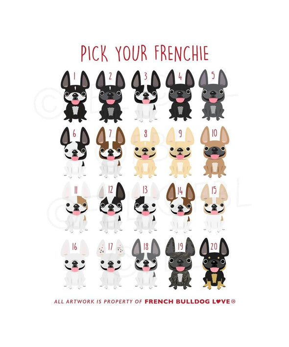 Bassinet Babies - TWO Frenchies - Baby Card - French Bulldog Love