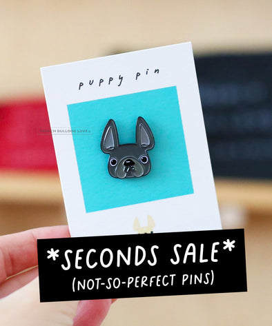 SECONDS SALE - NOT-SO-PERFECT Enamel Pin - Grey