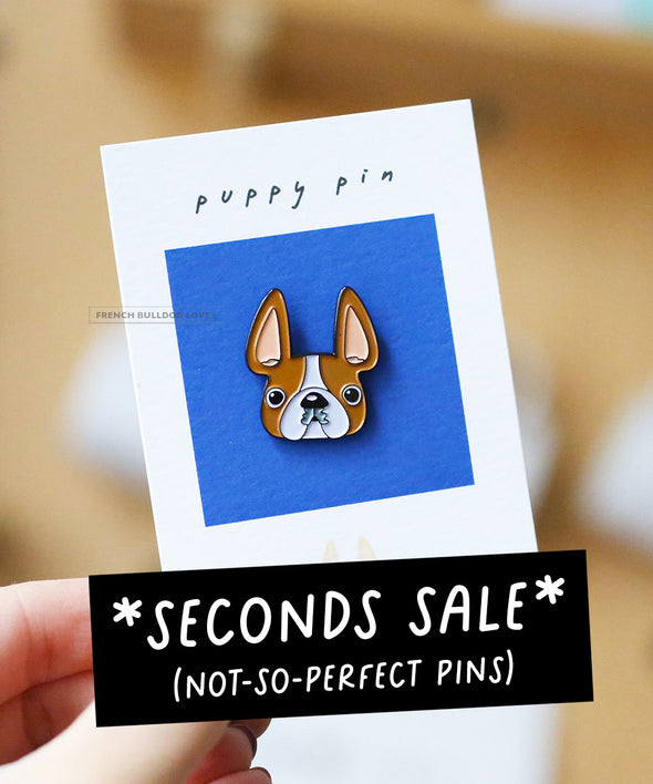 SECONDS SALE - NOT-SO-PERFECT Enamel Pin - Red Pied