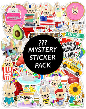 MYSTERY STICKER PACK - Waterproof Vinyl Stickers - French Bulldog Love