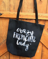 Crazy Frenchie Lady French Bulldog Tote Bag - French Bulldog Love - 2