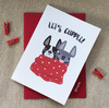 Let's Cuddle French Bulldog Valentine's Day Card - French Bulldog Love - 3