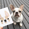 Honey Pied / Large French Bulldog Sticker - French Bulldog Love - 2