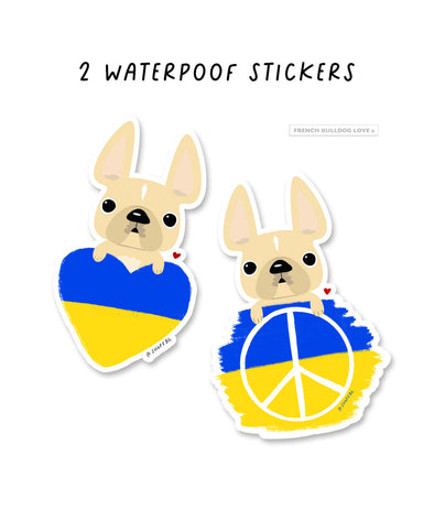 #StandWithUkraine Sticker Set - Proceeds benefit Ukraine relief