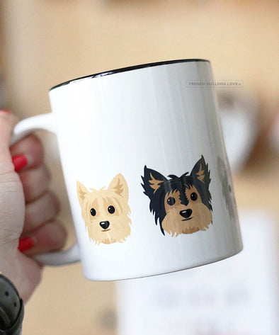 Five Little Yorkies - Yorkie Dog Coffee Mug