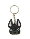 Frenchie Face Mini Keychain / Black - French Bulldog Love - 1