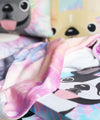 Tie Dye Fleece Blanket - Pinks - LARGE - French Bulldog Love