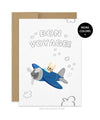 Bon Voyage French Bulldog Greeting Card - French Bulldog Love