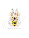 #100DAYPROJECT 46/100 - BUMBLE BEE VINYL FRENCH BULLDOG STICKER - French Bulldog Love