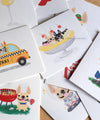 #100DAYPROJECT French Bulldog Note Cards Box Set of 12 - BBQ - French Bulldog Love
