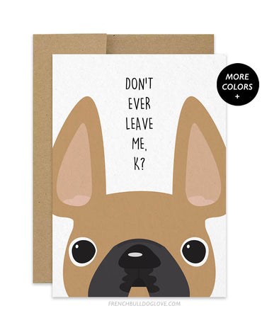 Don't Ever Leave Me, K? - Card