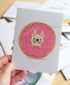 #100DAYPROJECT French Bulldog Note Cards Box Set of 12 - DONUT - French Bulldog Love