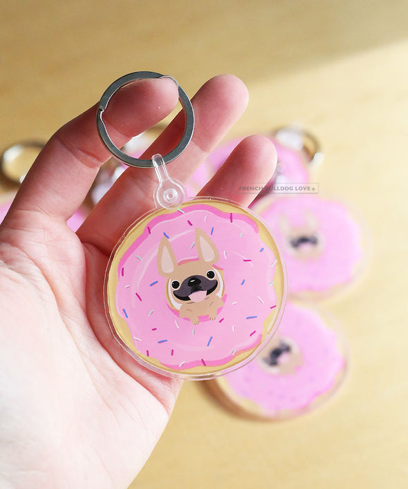 Donut Keychain - Clear Acrylic