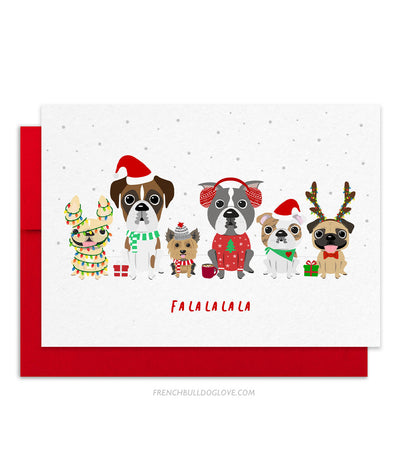 Holiday Card - A Dog Park Christmas - Holiday Christmas Card