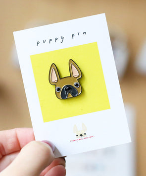 French Bulldog Enamel Pin - Fawn Frenchie