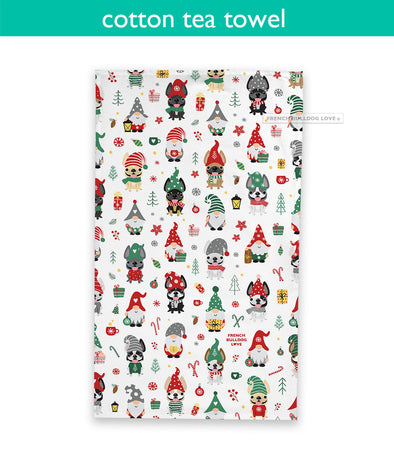 Gnome for Christmas Tea Towel