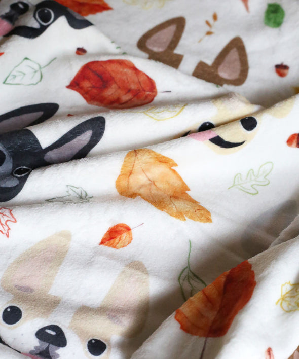 Happy Fall Fleece Blanket