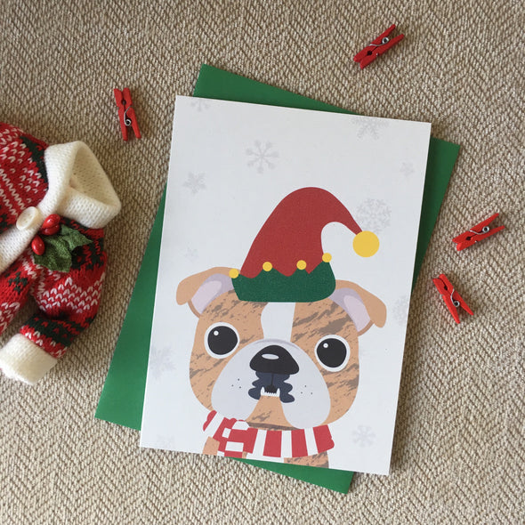 Bulldog - Festive Pups - 15 Card Holiday Box Set