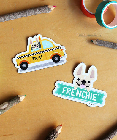 NYC Frenchies Magnet Set - 2 Magnets