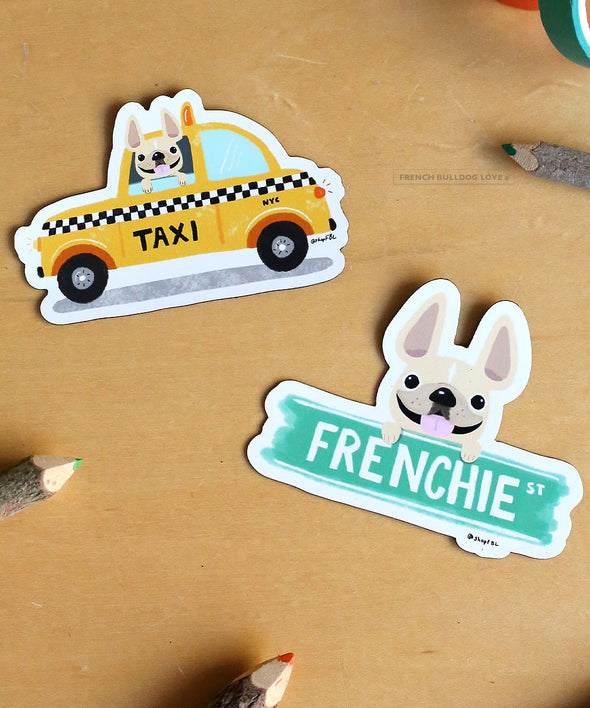 NYC Frenchies Magnet Set - 2 Magnets