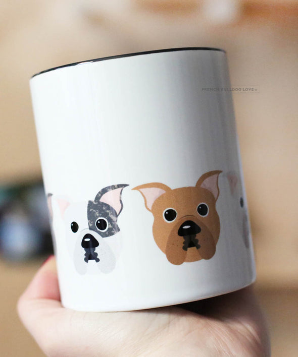 Five Little Pit Bulls - Pit Bull Dog Coffee Mug