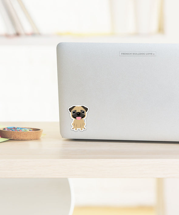 Pug Mini Sticker - The Dog Park by French Bulldog Love