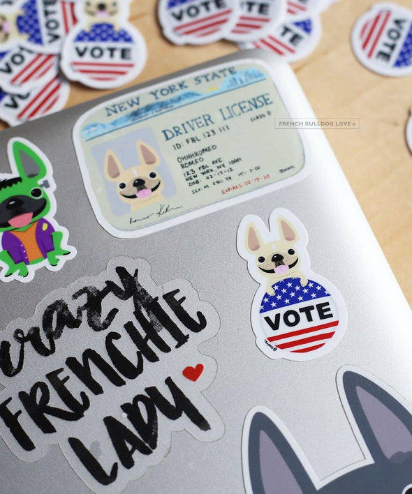 #100DAYPROJECT 56/100 - VOTE - Set of 3 - French Bulldog Love
