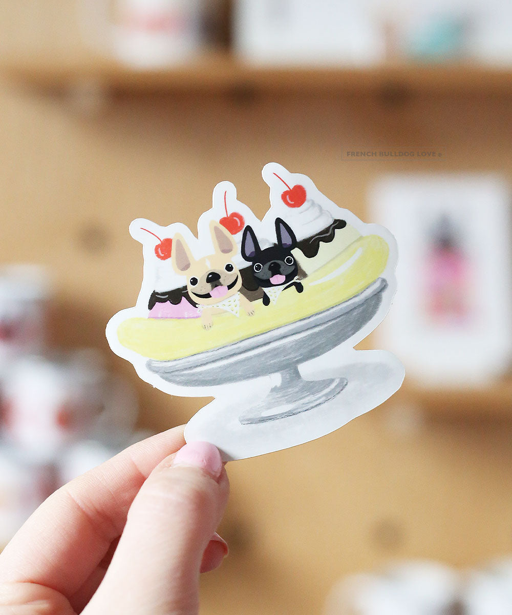 #100DAYPROJECT 10/100 - BANANA SPLIT VINYL STICKER