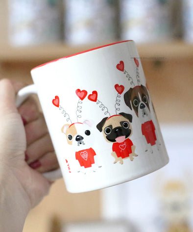 Puppy Love - French Bulldog & Friends Coffee Mug - 11oz